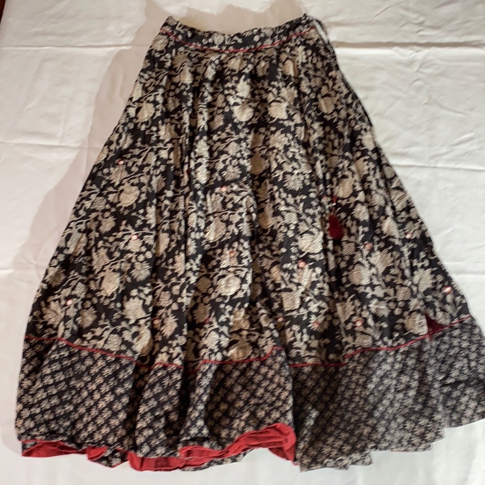 Bohemian boho festival maxi skirt Fabindia med hippie gypsy